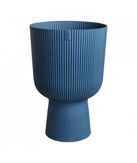 Pot de fleur - Elho - Vibes Fold Coupe - Bleu - L 30 x B 29.5 x H 45 cm - Intérieur - 100% recyclé