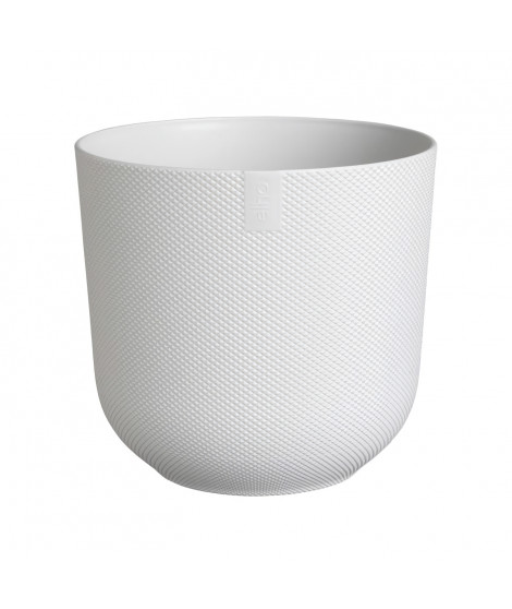 Pot de fleur - Elho - Jazz Rond - Blanc - L 35 x B 34.5 x H 32 cm - Intérieur - 100% recyclé
