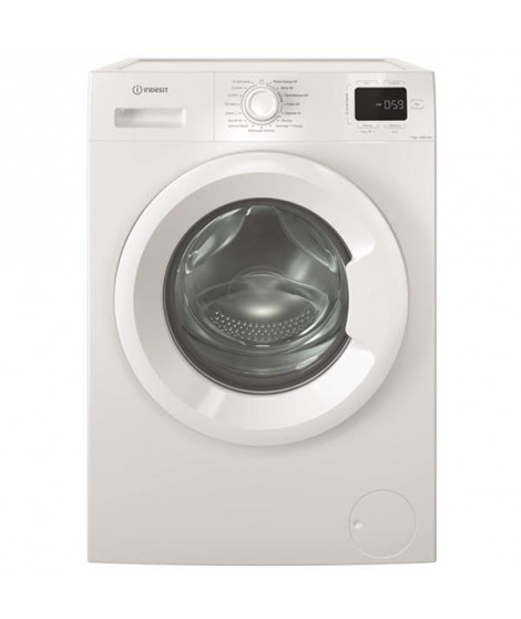 INDESIT - MAL posable, Front, MY TIME, Blanc, 7KG, 1400TRS, Classe énergie A, Dig