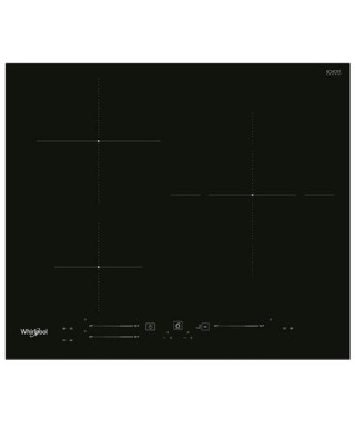 WHIRLPOOL - Table induction, noir, 60cm, 3 zones dont 1 double-zone de 28cm, 3 boos