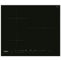 WHIRLPOOL - Table induction, noir, 60cm, 3 zones dont 1 double-zone de 28cm, 3 boos