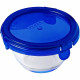 PYREX - COOK&GO - Boîte ronde en vere avec couvercle  11*6 cm