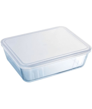 PYREX - 242P000/7046 - Plat rectangulaire avec couvercle - 22cm * 17 cm - Pyrex Cook & Freeze