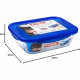 PYREX COOK&GO Plat de conservation rectangulaire 3,3l 30x23cm + Couvercle bleu