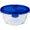 PYREX COOK&GO Plat de conservation rond 1,6l 20cm + Couvercle bleu