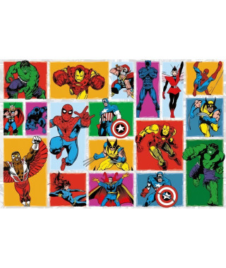 Puzzle 3000 pieces Retro Marvel, Adultes et enfants des 14 ans, Puzzle de qualité supérieure, Collection Mes Héros, 12001549,…