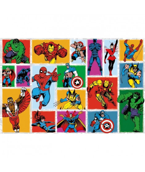 Puzzle 3000 pieces Retro Marvel, Adultes et enfants des 14 ans, Puzzle de qualité supérieure, Collection Mes Héros, 12001549,…