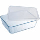 PYREX - 244P000/7043 - Plat rectangulaire avec couvercle - 27cm * 22 cm - Pyrex Cook & Freeze