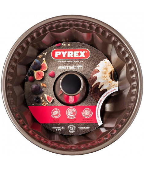 Moule a kougloff - PYREX - 1452019 - En métal - Antiadhésif - 22 cm