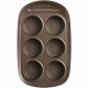 Moule a muffin - PYREX - 1452001 - Rond - Acier carbone - Antiadhésif - 6 cavités