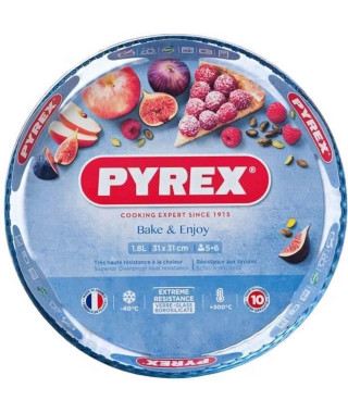 Moule a tarte - PYREX - 1450153 - En verre borosilicate - 31 cm