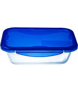 Boîte rectangulaire avec couvercle - PYREX - 1451026 - 20 x 15 cm - 800 ml - Cook & Go - Base en verre borosilicate