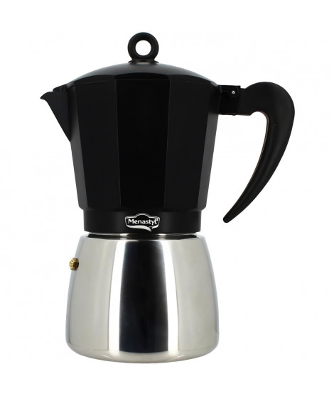 Cafetiere Italienne - MENASTYL - 3935072 - Aluminium - 12 tasses - Tous feux dont induction