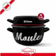 Marmite a moule - MENASTYL - 3645564 - En acier émaillé - Noir - 24 cm - Avec écritures - Tous feux dont induction