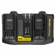 Double Chargeur - 18V 4A - Compatible avec toutes les batteries de la génération Gamme V20 - STANLEY FATMAX, SFMCB24-QW