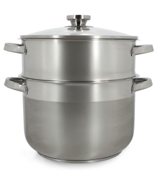 Couscoussier - MENASTYL - 4615450 - En acier inoxydable - 10 litres - Tous feux dont induction