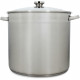 Marmite avec couvercle - MENASTYL - 4615451 - En acier inoxydable - 17 litres - 32 cm - Tous feux dont induction