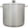 Marmite avec couvercle - MENASTYL - 4615451 - En acier inoxydable - 17 litres - 32 cm - Tous feux dont induction