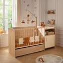 Lit combiné - 120 x 60 cm - Evolutif en 90 x 190 cm - CHARLIE - SAUTHON - Creme