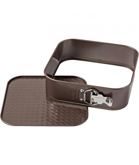 Moule a charniere - PYREX - 1452080 - Carré - En acier carbonne - Antiadhésif - 24 cm