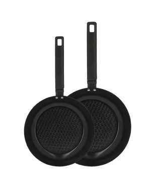 Set de 2 poeles - MENASTYL - 6020297 - En aluminium - 24 et 28 cm - Tous feux dont induction