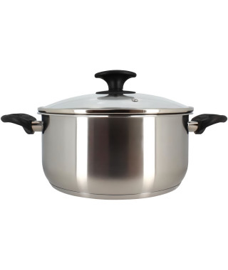 Faitout - MENASTYL - 6020256 - En acier inoxydable - 24 cm - Tous feux dont induction
