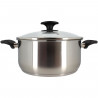 Faitout - MENASTYL - 6020256 - En acier inoxydable - 24 cm - Tous feux dont induction