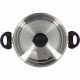 Faitout - MENASTYL - 6020256 - En acier inoxydable - 24 cm - Tous feux dont induction