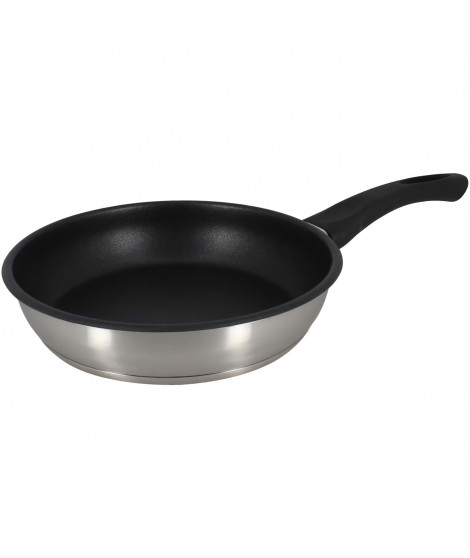 Poele - MENASTYL - 6020244 - En acier inoxydable - 20 cm - Tous feux dont induction