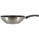 Wok - MENASTYL - 6020252 - En acier inoxydable - 28 cm - Tous feux dont induction