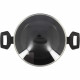 Faitout - MENASTYL - 6020647 - En alumimium forgé - 24 cm - Noir - Tous feux dont induction