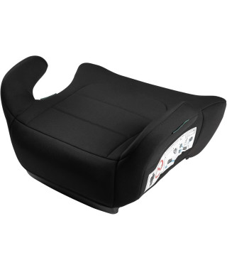 Siege réhausseur auto - BBGO - Kissyrider - 6 a 12 ans - I-SIZE 125-150 cm - Ceinturé - Noir - Déhoussable et lavable