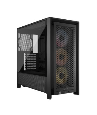 Boîtier PC - CORSAIR - Série FRAME 4000D RS ARGB - Moyen-tour - 3 ventilateurs ARGB - Noir
