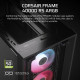 Boîtier PC - CORSAIR - Série FRAME 4000D RS ARGB - Moyen-tour - 3 ventilateurs ARGB - Noir
