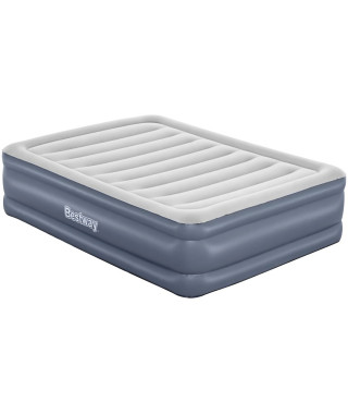 Lit gonflable - BESTWAY - 6713I - Tritech - 2 places, 203 x 152 x 51 cm, pompe électrique intégrée, cadre de lit