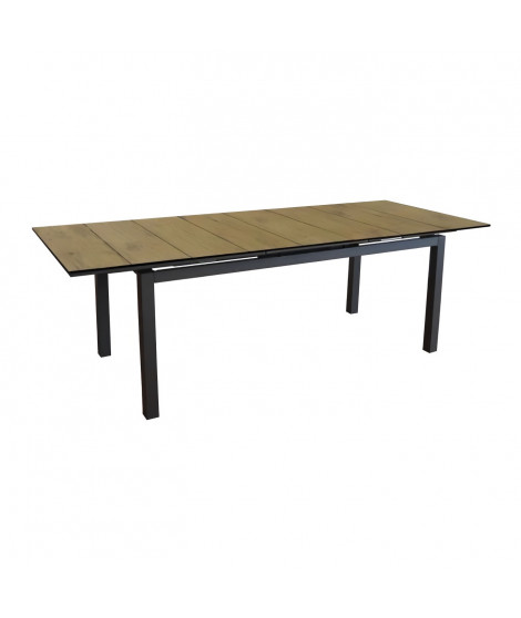 Table de jardin - Rectangulaire - Extensible - Structure en aluminium - Jusqu'a 10 p. - HIVAOA - Proloisirs