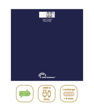 Pese-personne - LITTLE BALANCE - SB3 - USB-C - Bleu nuit
