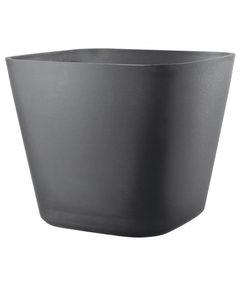 Pot de fleurs carré - DEROMA - Origin - 12 L - Gris