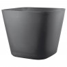 Pot de fleurs carré - DEROMA - Origin - 30 L - Gris
