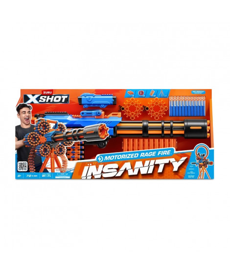 Pistolet sur trépied - ZURU XSHOT - Motorized Rage Fire - 72 fléchettes