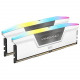 Corsair Vengeance RGB DDR5 32 Go (2 x 16 Go) 6000 MHz CL36 - Blanc - Kit Dual Channel 2 barrettes de RAM RGB DDR5 PC5-48000 -