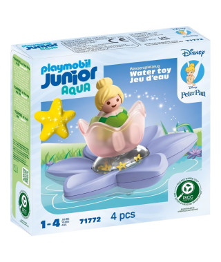 PLAYMOBIL JUNIOR 71772 Fée Clochette et fleur, Disney, 4 pieces, Des 12 mois