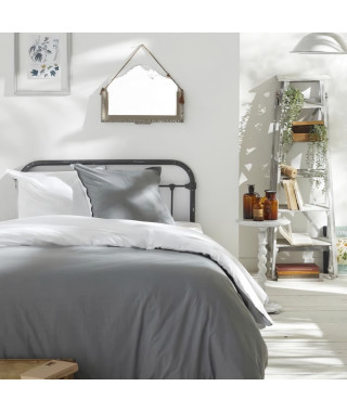 Housse de couette - TODAY - CHARME - Coton 57 fils - Gris clair x Dune Constance - 260 x 240 cm