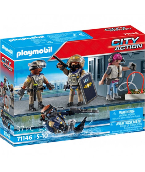 Playmobil 71146 Equipe forces spéciales avec bandit, Les policiers