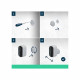 Caméra de surveillance - ARLO - Essential2 2K - Vision nocturne couleur - Autonomie 6 mois - Pack de 2