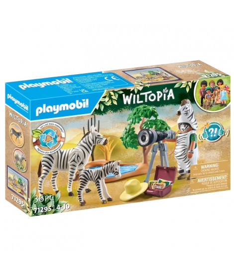 PLAYMOBIL 71295 Photographe avec déguisement et zebres