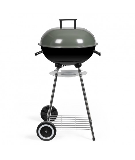 Barbecue a charbon - LIVOO - DOC172K - ø41 cm - Grille en acier chromé - Hauteur 69,5 cm - Poignées - 2 roues crantées