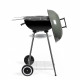 Barbecue a charbon - LIVOO - DOC172K - ø41 cm - Grille en acier chromé - Hauteur 69,5 cm - Poignées - 2 roues crantées