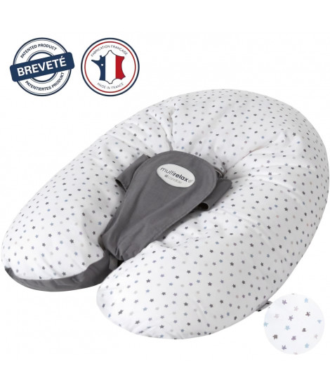 Coussin de maternité - CANDIDE - Multirelax - Polyester / Coton - Gris / Etoiles