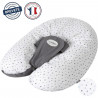 Coussin de maternité - CANDIDE - Multirelax - Polyester / Coton - Gris / Etoiles